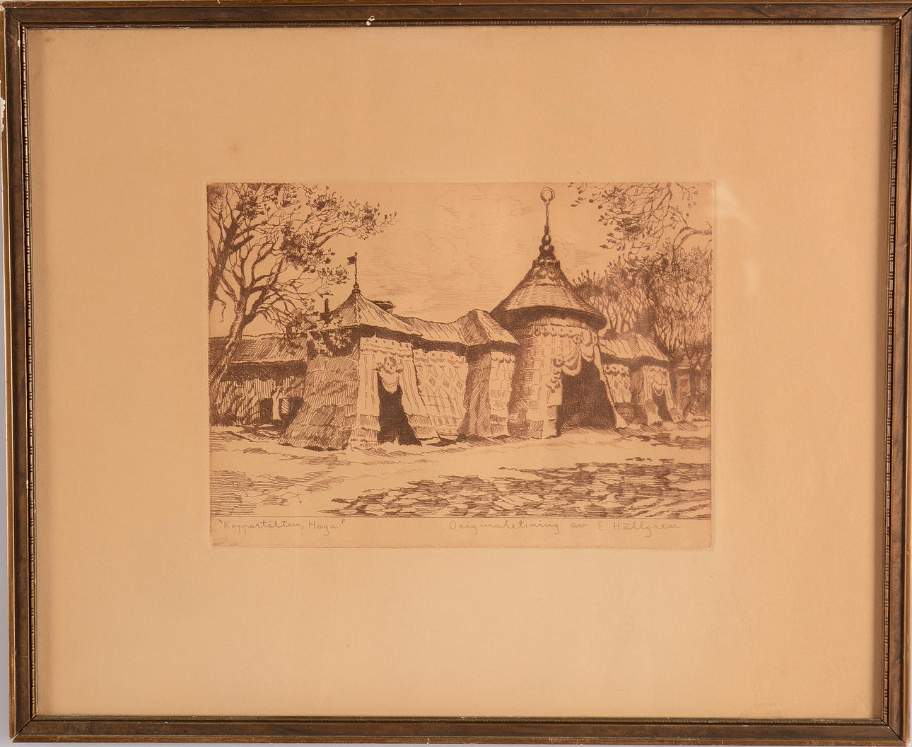 ERNST HÄLLGREN. Etsning.