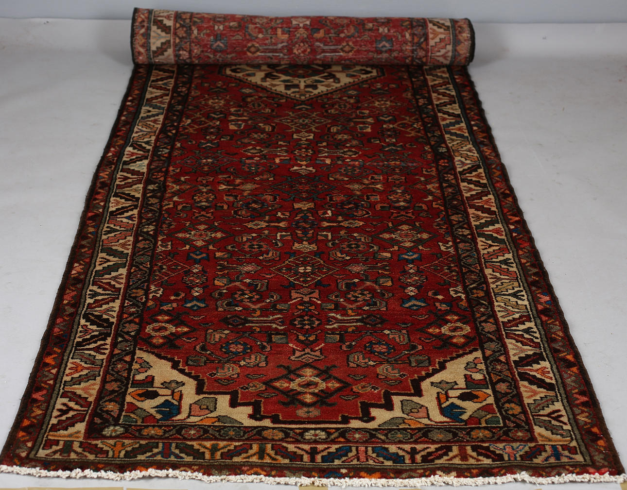 GALLERIMATTA, orientalisk, ull, Hamadan. 460x110 cm.