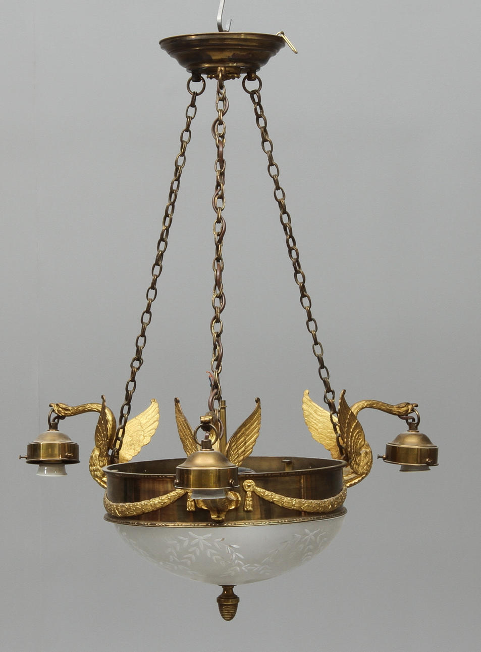 TAKLAMPA, empirestil, 1900-tal.