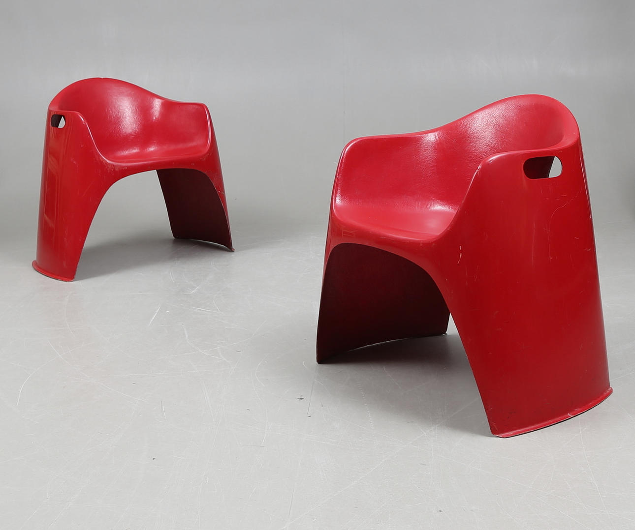 ARMCHAIRS, a pair, Walter Papst.