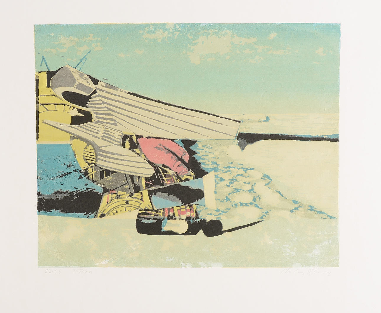 HARDY STRID. Färgserigrafi.