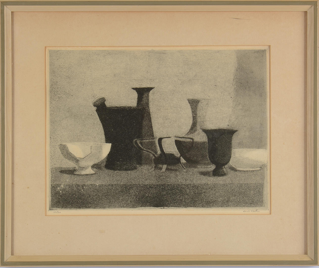 LOUIS BASTIN. Etsning.