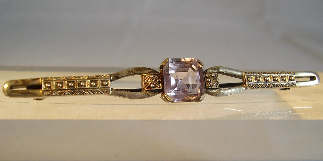 ART DECO BROSCHE SILBER.