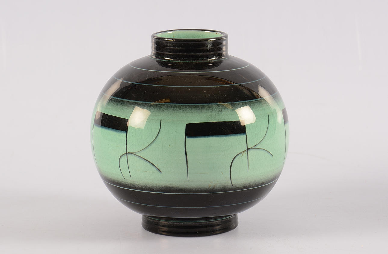 VAS, flintgods, Ilse Claesson, Rörstrand.