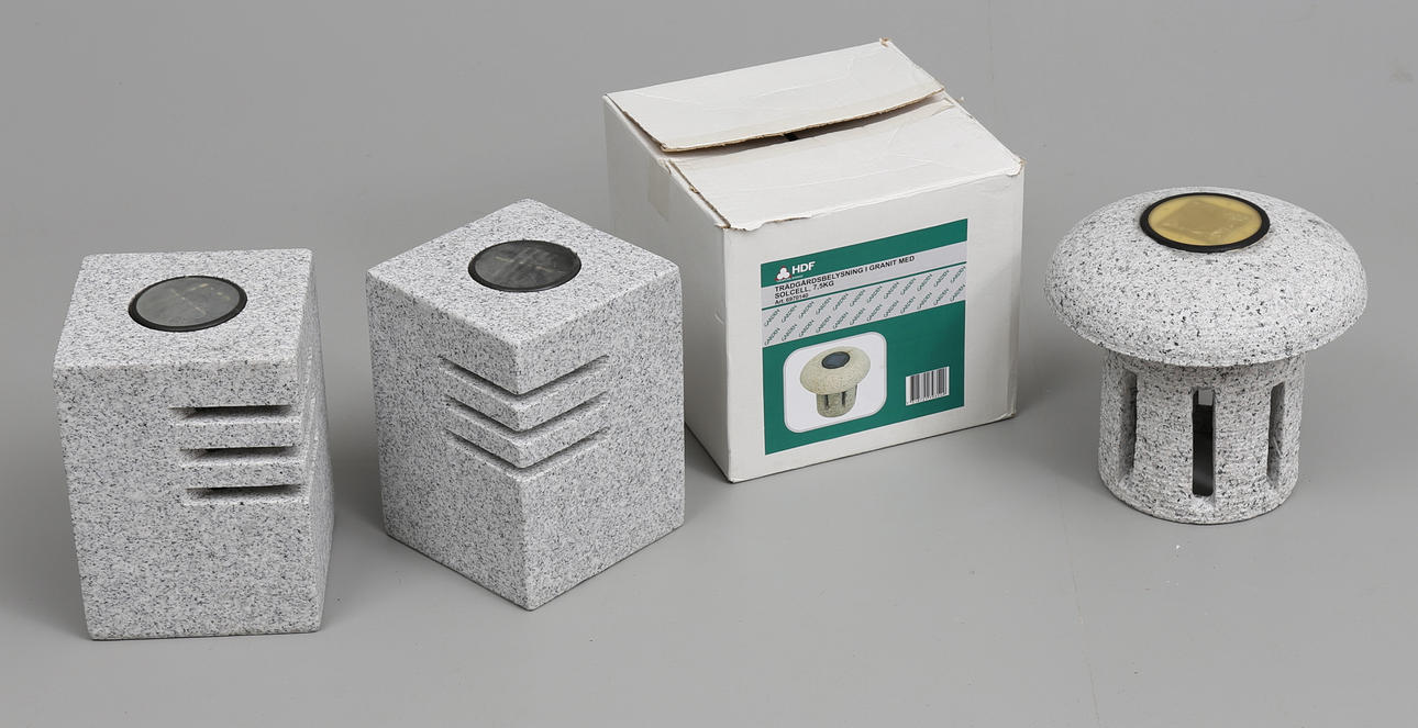 TRÄDGÅRDSBELYSNINGAR, 3 st.