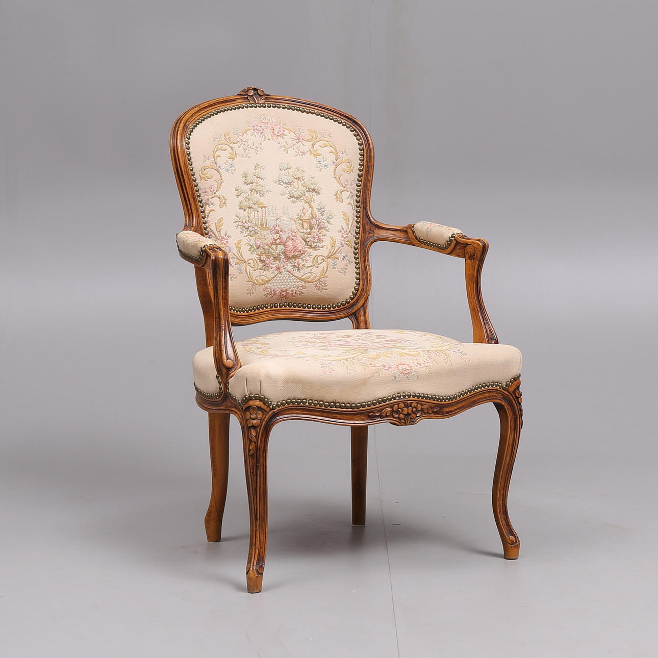 KARMSTOL, Fransk rokoko, 1700-tal.