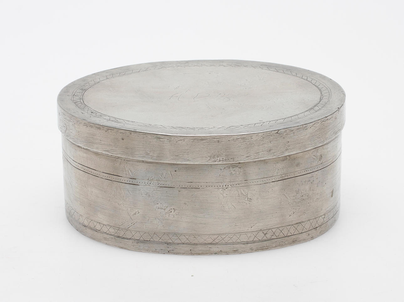 DOSA med LOCK, tenn, Gustav Silov(mästare 1848-1875), Vimmerby.