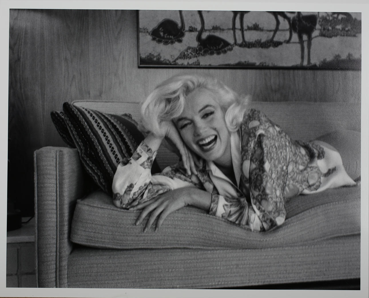 GEORGE BARRIS. Marilyn Marylyn Monroe. Giclee print. Stämpelmärkt á tergo och numrerad 142/200, daterad 16/5-2006.