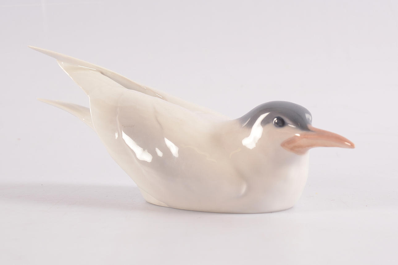 FIGUR, porcelæn, måge, Royal Copenhagen. Danmark.