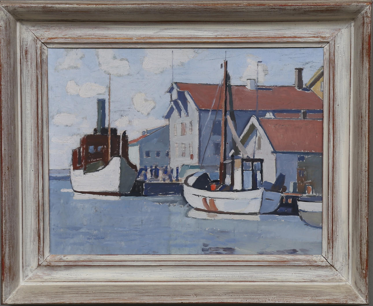 ERIC NORDLÖW. Oil on Board, signed.