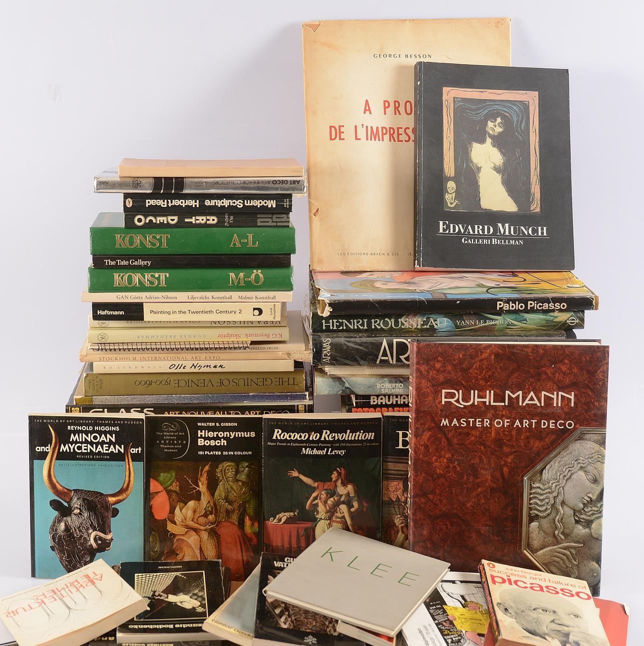 STORT PARTI KONSTBÖCKER.