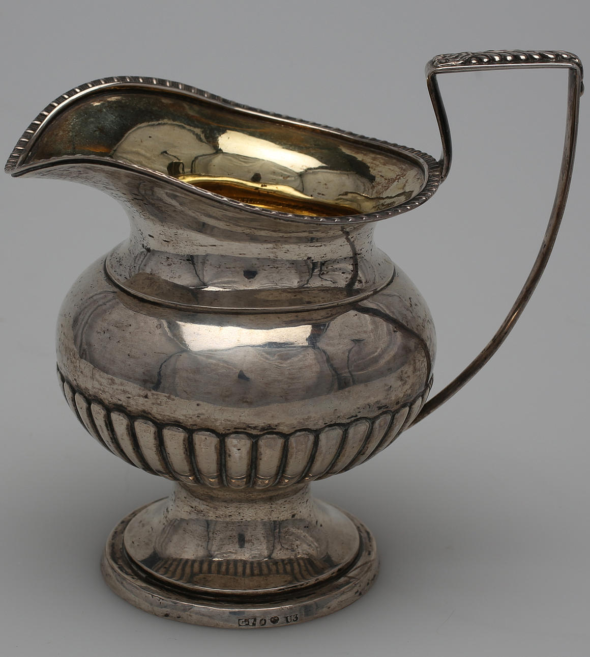 GRÄDDKANNA, silver, Gustaf Folcker, Stockholm, 1826.