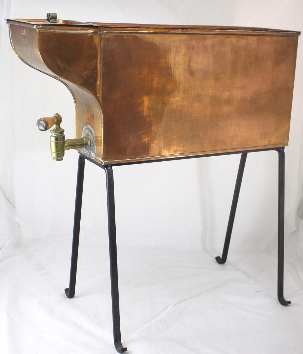 VATTENVÄRMARE, med ställning, koppar.