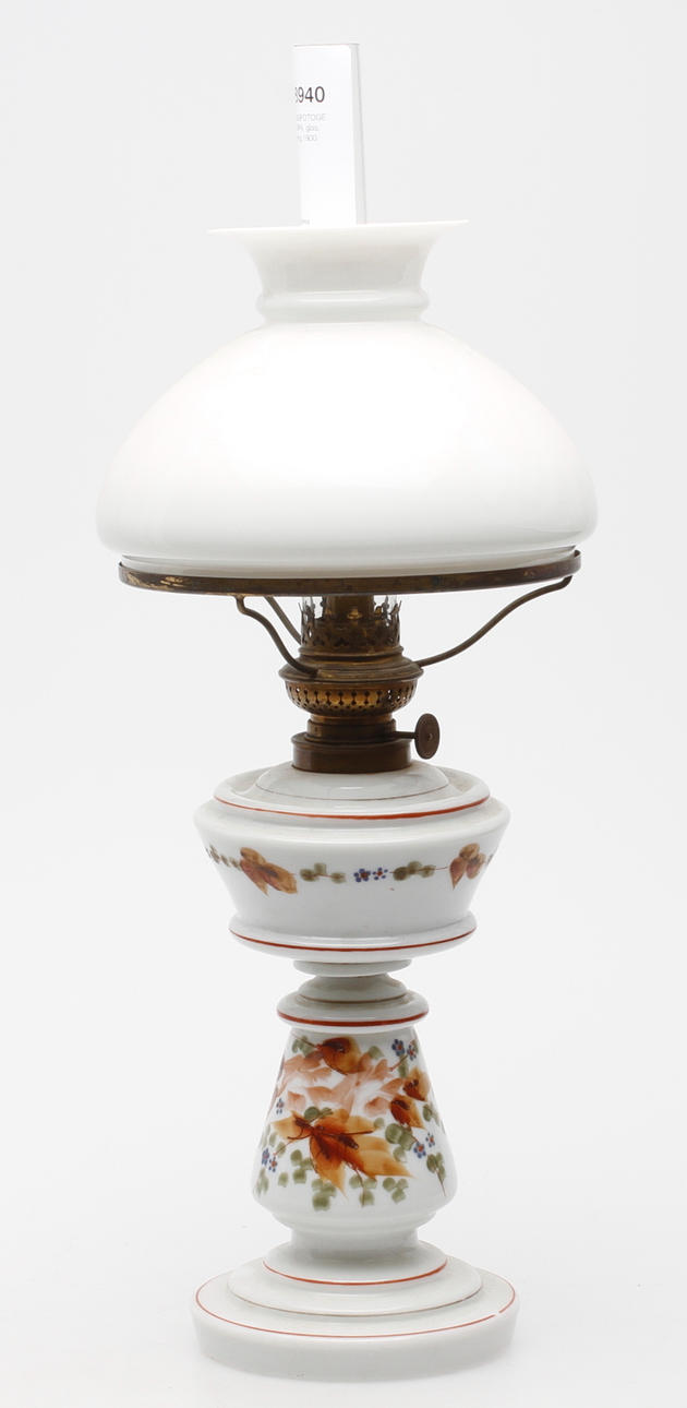 BORDSFOTOGENLAMPA, glas, omkring 1900.