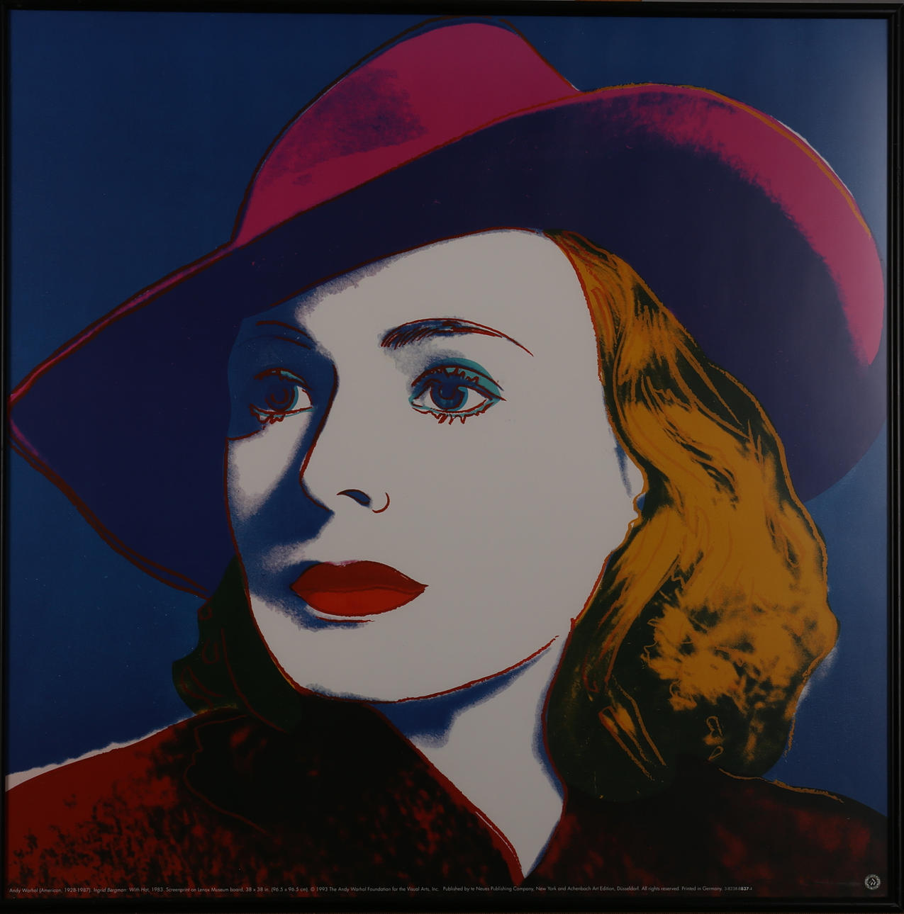 ANDY WARHOL. Ingrid Bergman. Offsettryck. Osignerad.