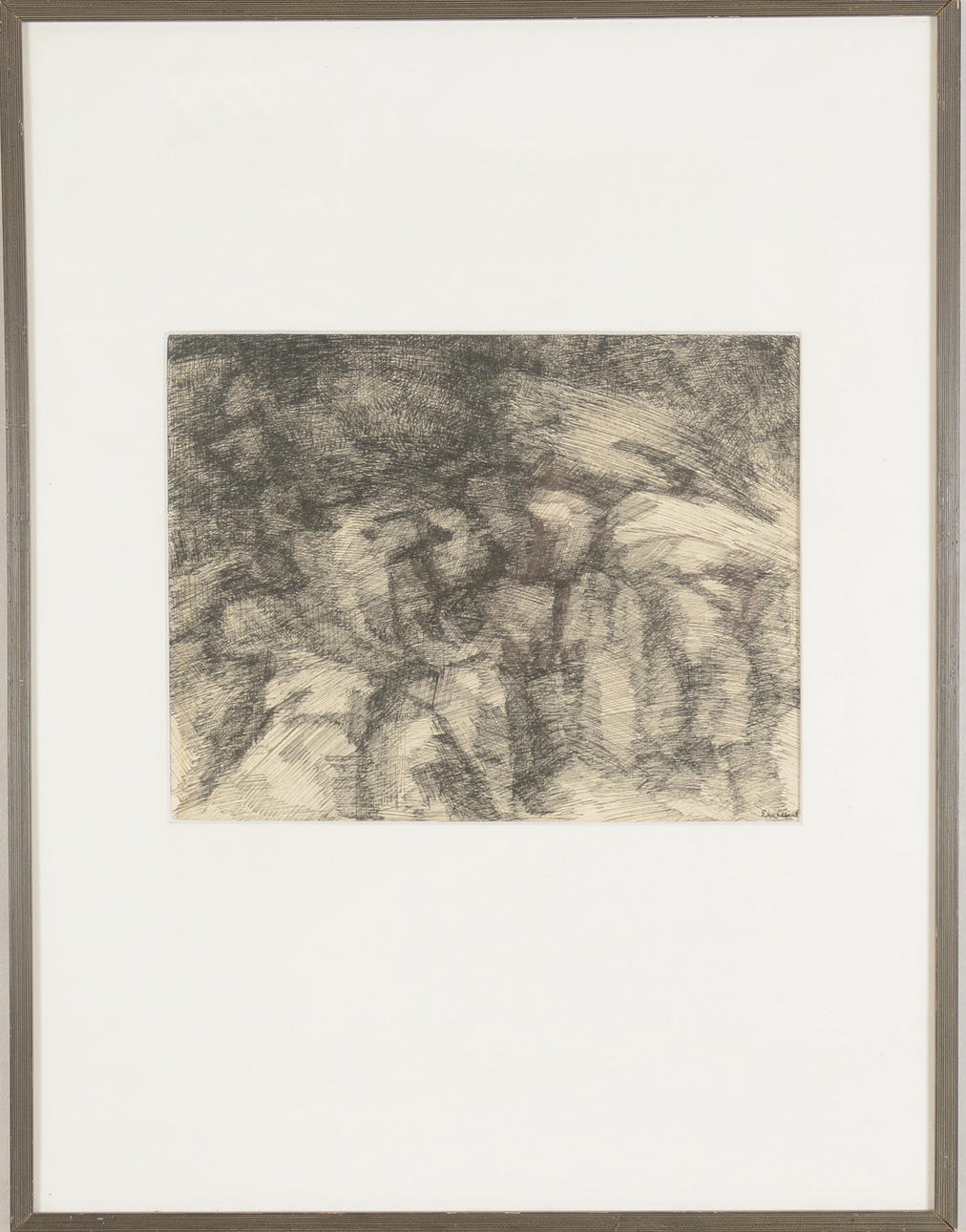 PER-ERIK EKELUND. Tuschteckning.