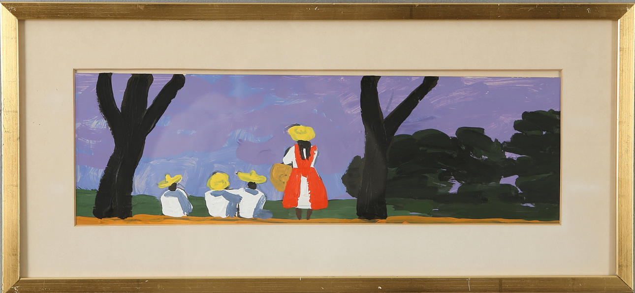 LARS NORRMAN. Blandteknik på papper, osignerad.