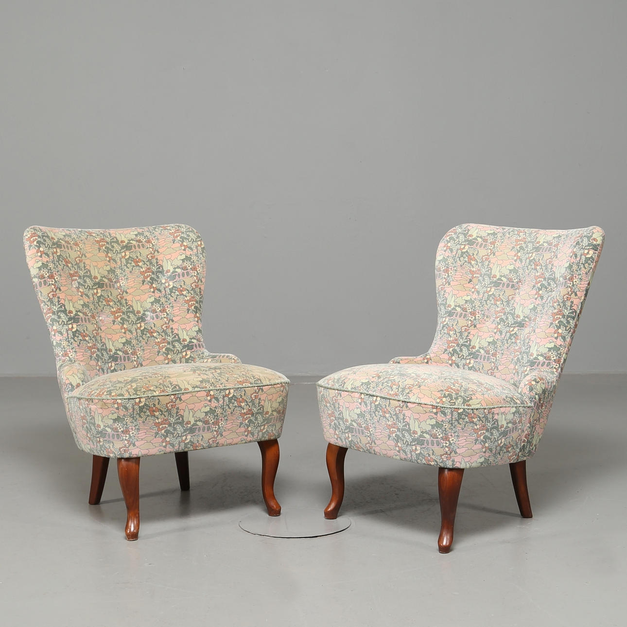 EMMA ARMCHAIRS, a pair, 1960s/70s.