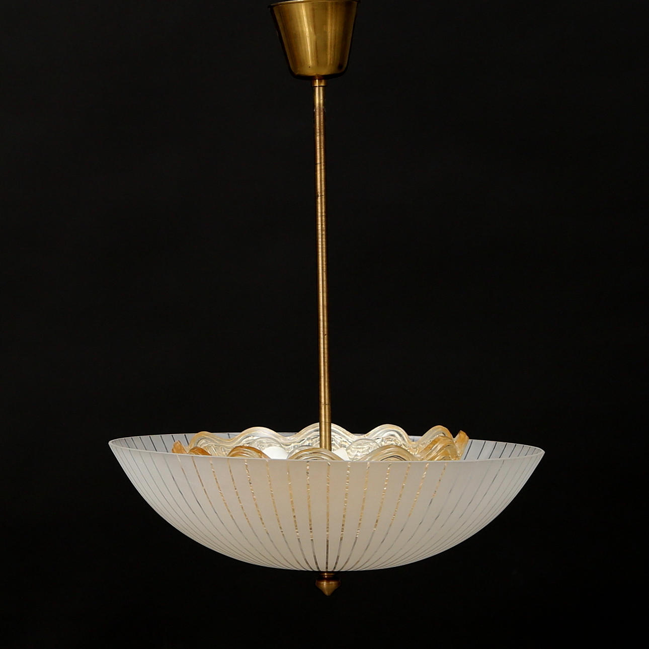 TAKKRONA, Orrefors 1940-tal.