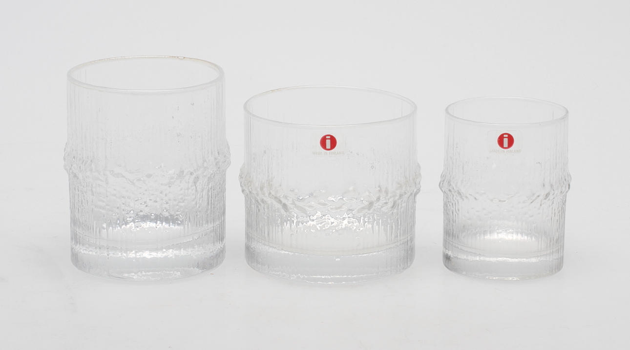 GLASSERVIS, 28 delar, "Niva", Tapio Wirkkala, Iittala, Finland.