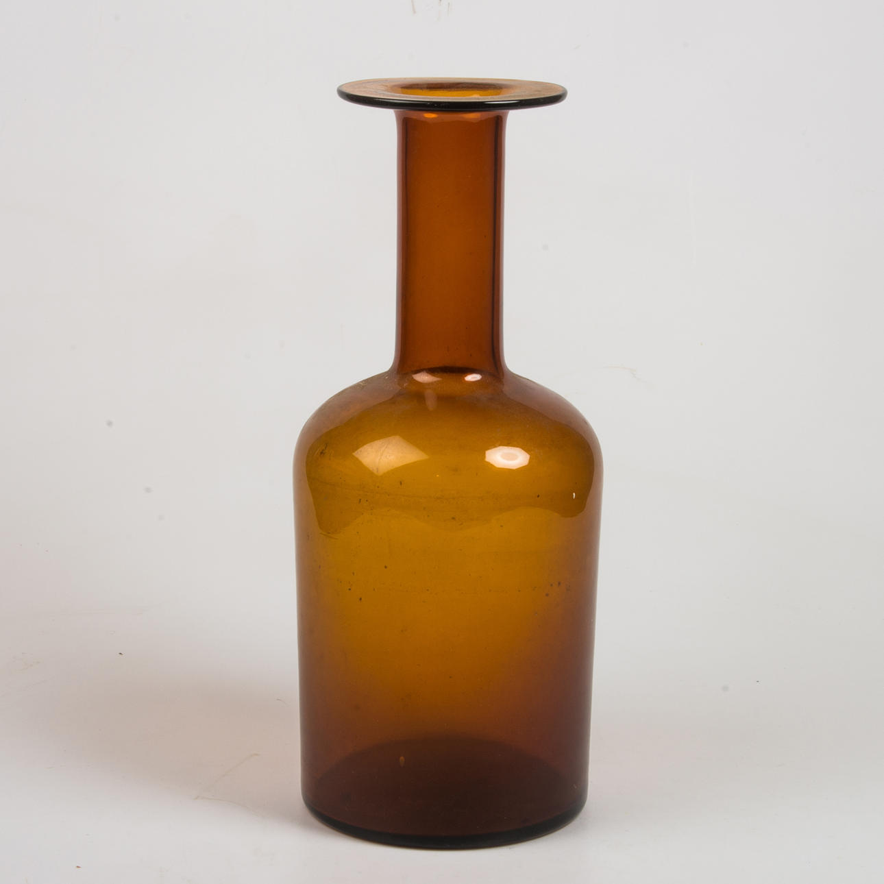 FLASKA, glas, Holmegaard.