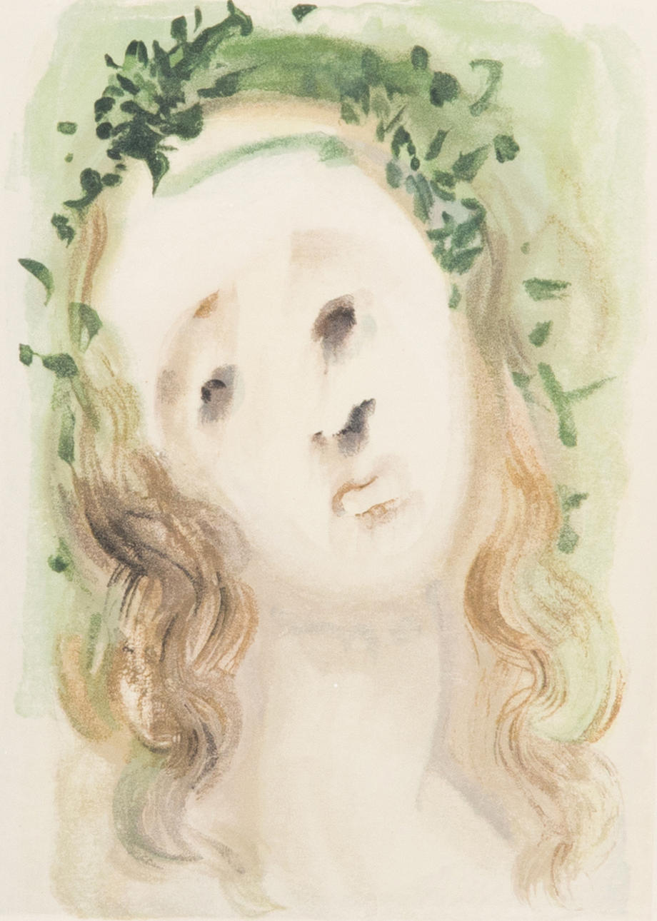 OKÄND KONSTNÄR. Jesus, färglitografi.