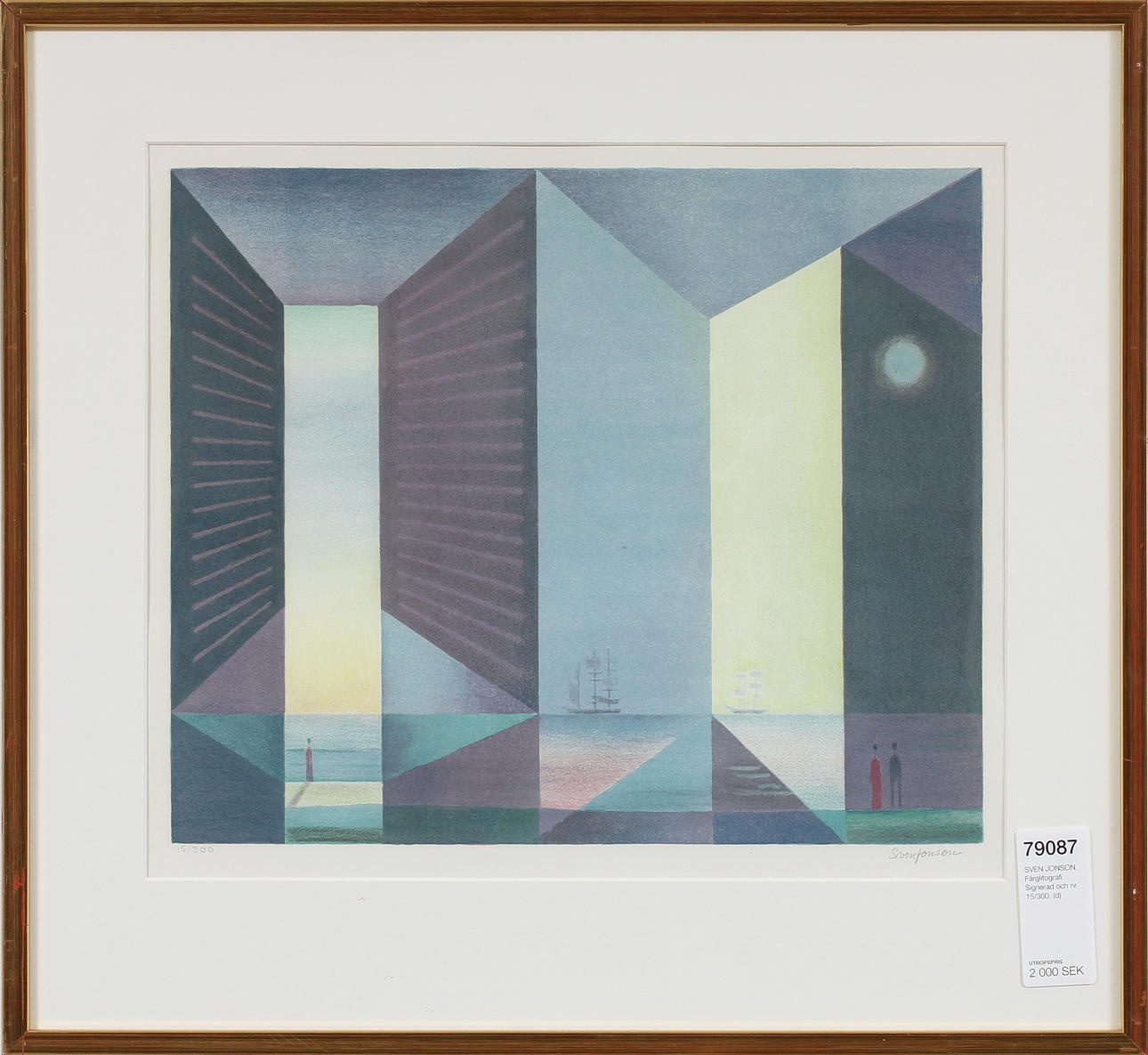 SVEN JONSON. Färglitografi. Signerad och nr 15/300.