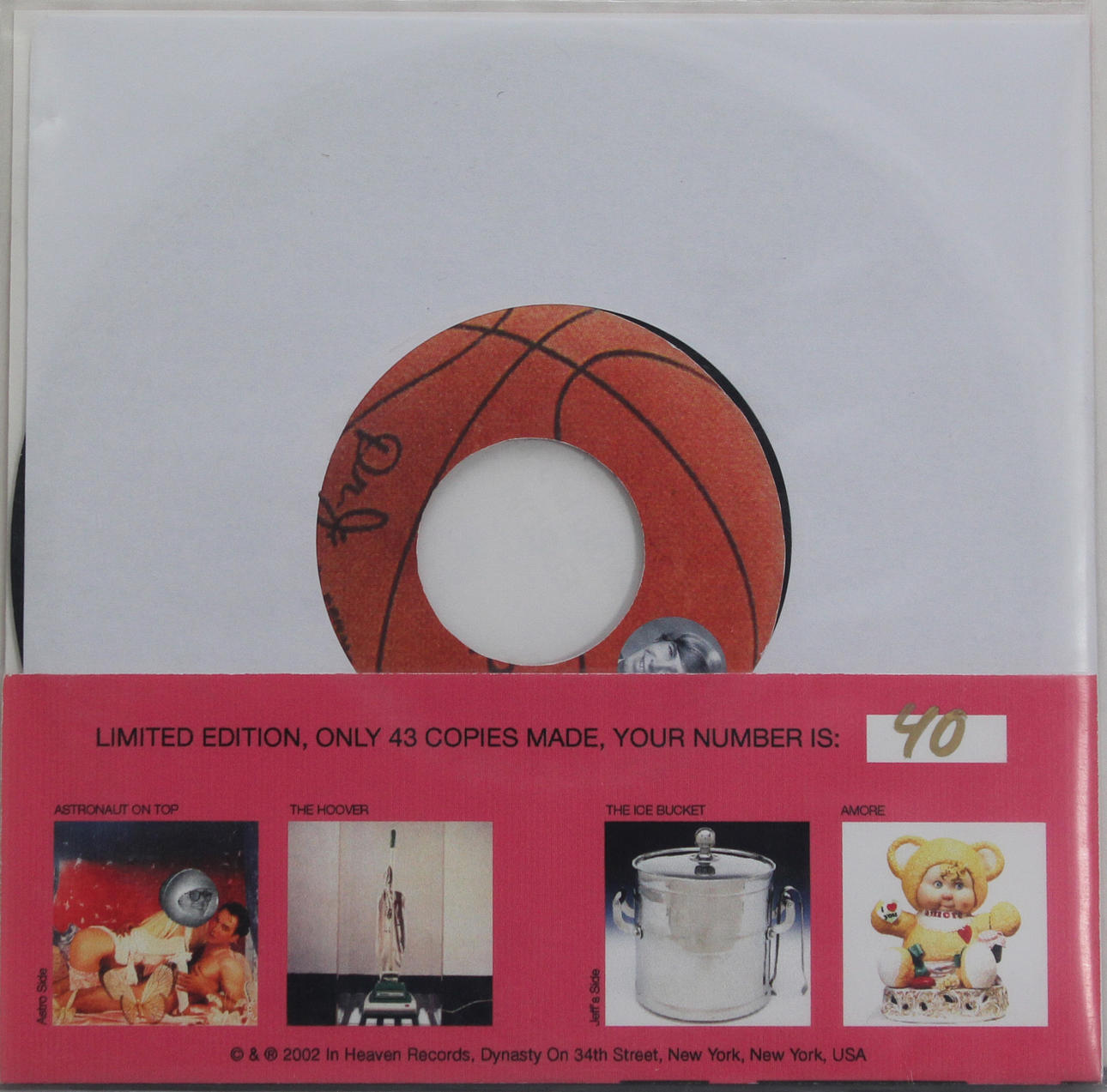 JEFF KOONS. The astronauts... Singelskiva med omslag. Osignerad. 40/43.