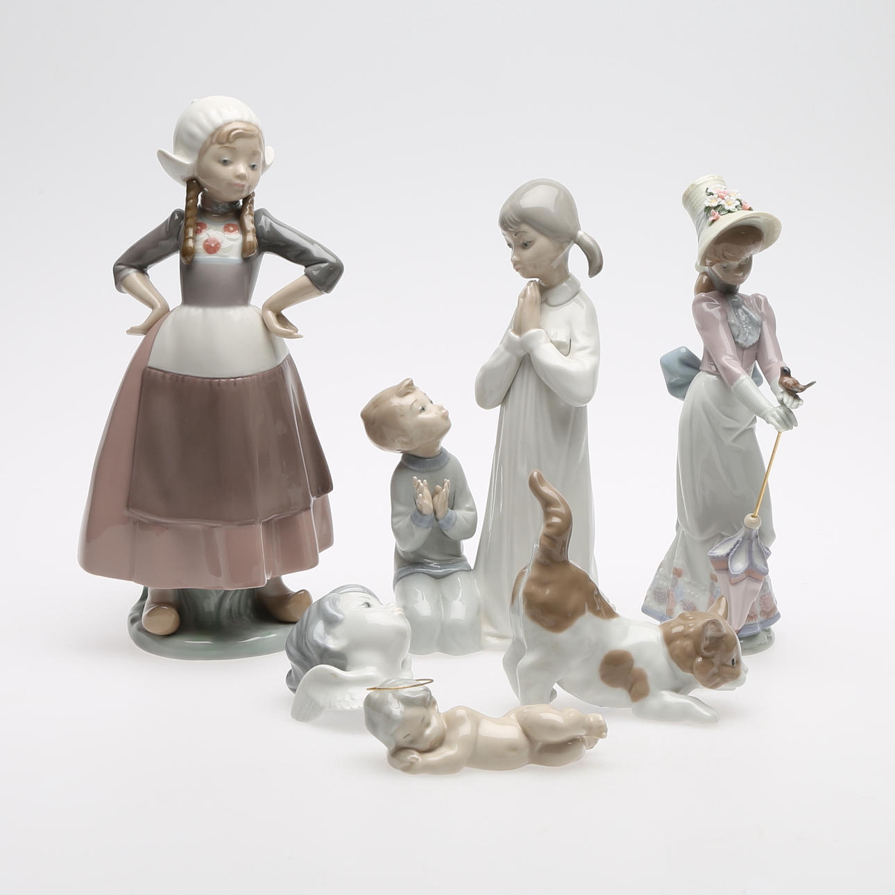 FIGURER, 6 st, Lladro.