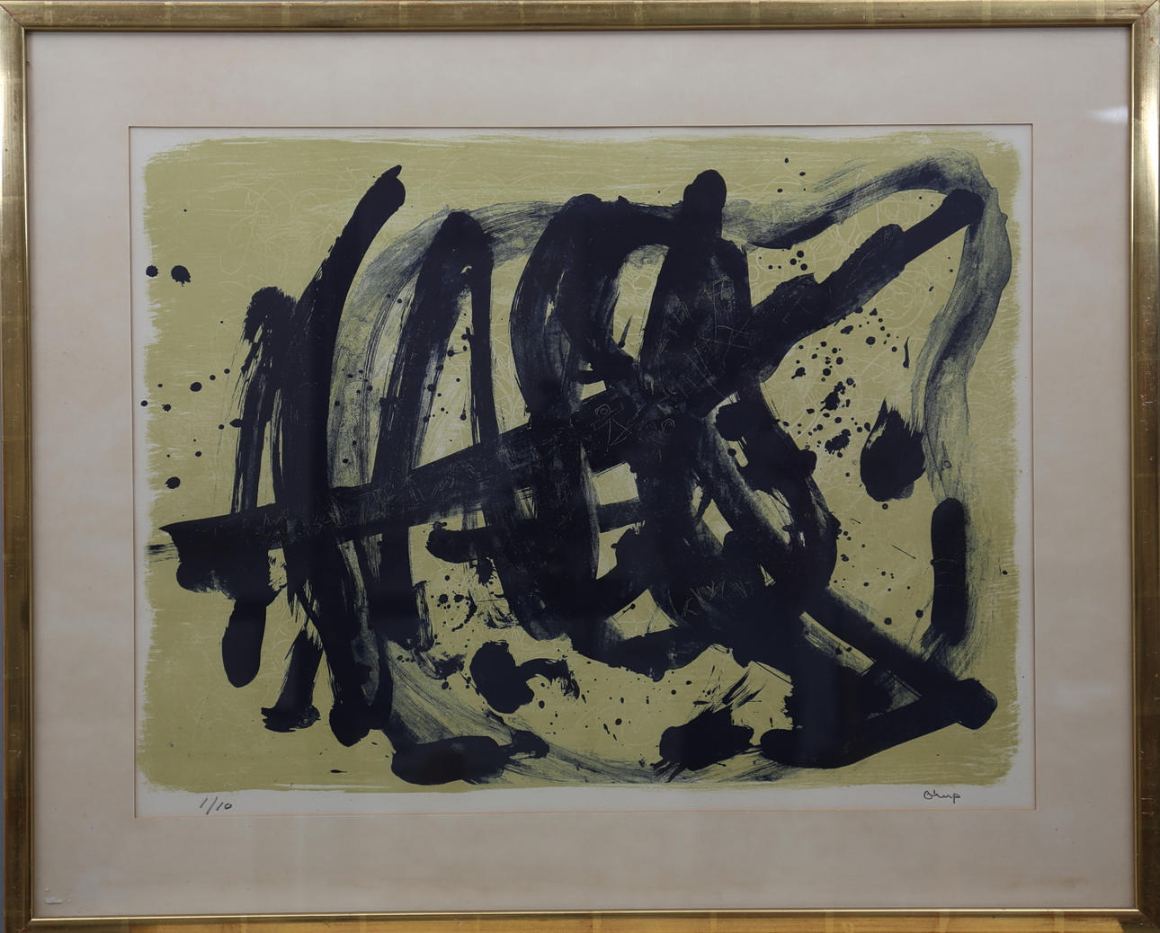 BENGT ORUP. Komposition. Litografi. Signerad Orup. 1/10.