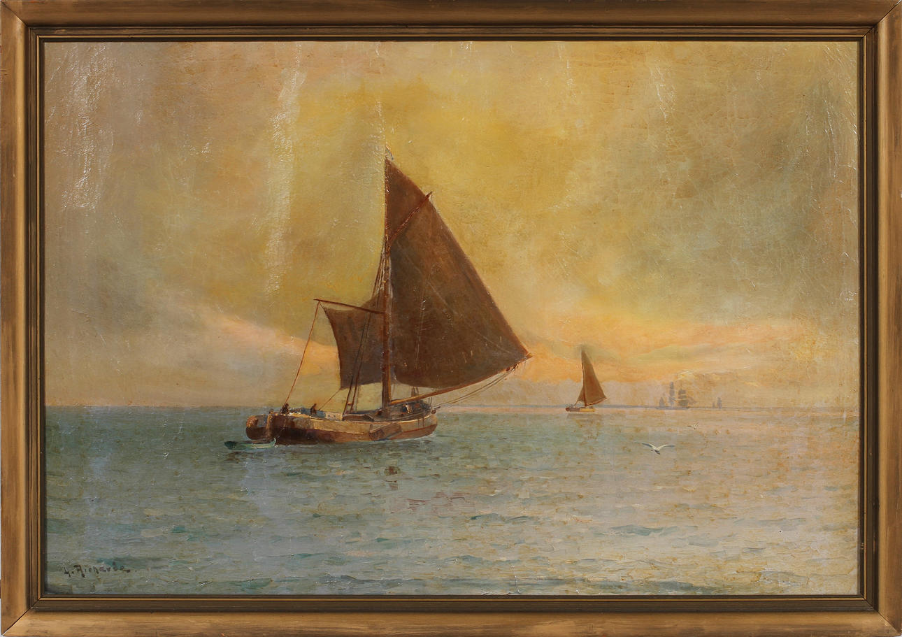 LUDVIG RICHARDE. Olja på duk, signerad.