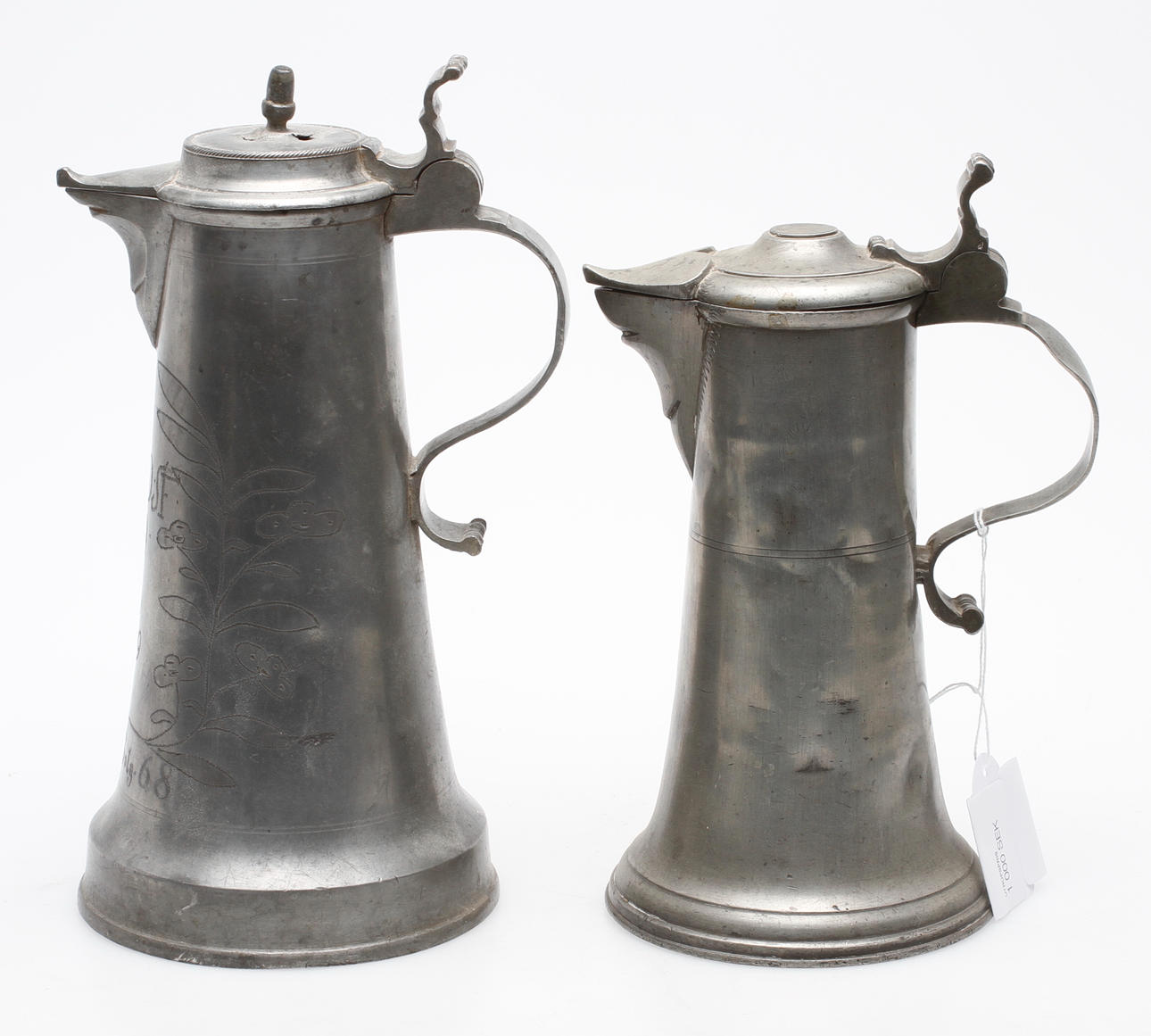 KANNOR, 2 st, tenn, Tyskland, 1800-tal.