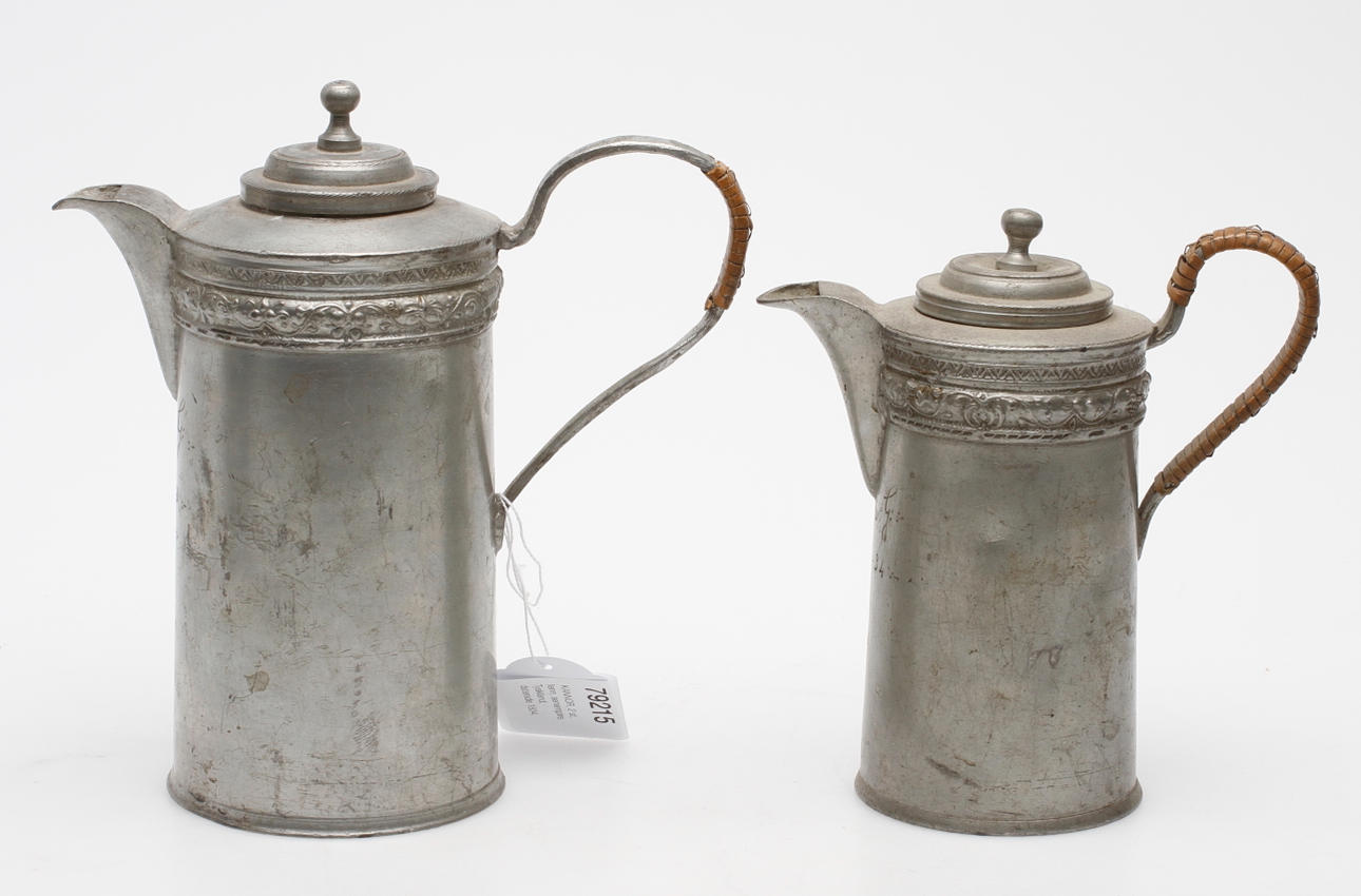 KANNOR, 2 st, tenn, senempire, Tyskland, daterade 1834.