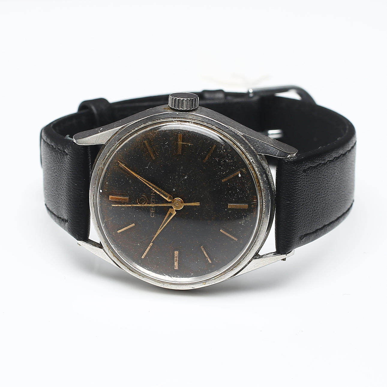 WRIST WATCH, Certina, manual, steel, 1960s.
