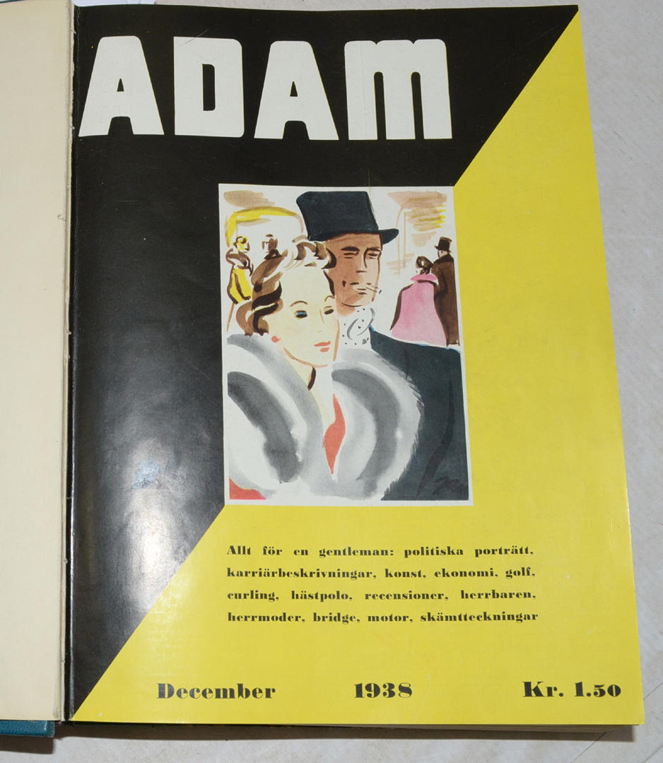 Adam, en tidning för Gentlemannen. 1939.