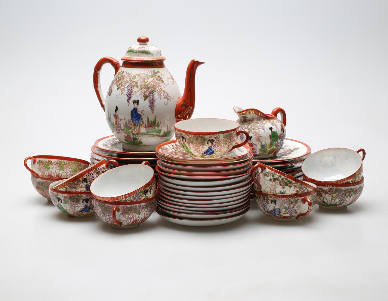 KAFFESERVIS, 31 delar, porslin, Kina.