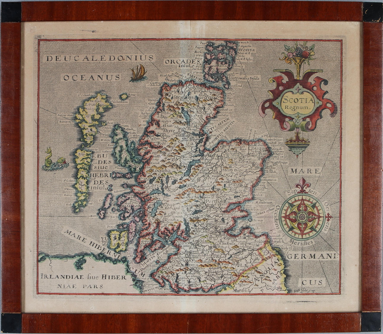 KARTA, över Skottland, Scotia Regium.