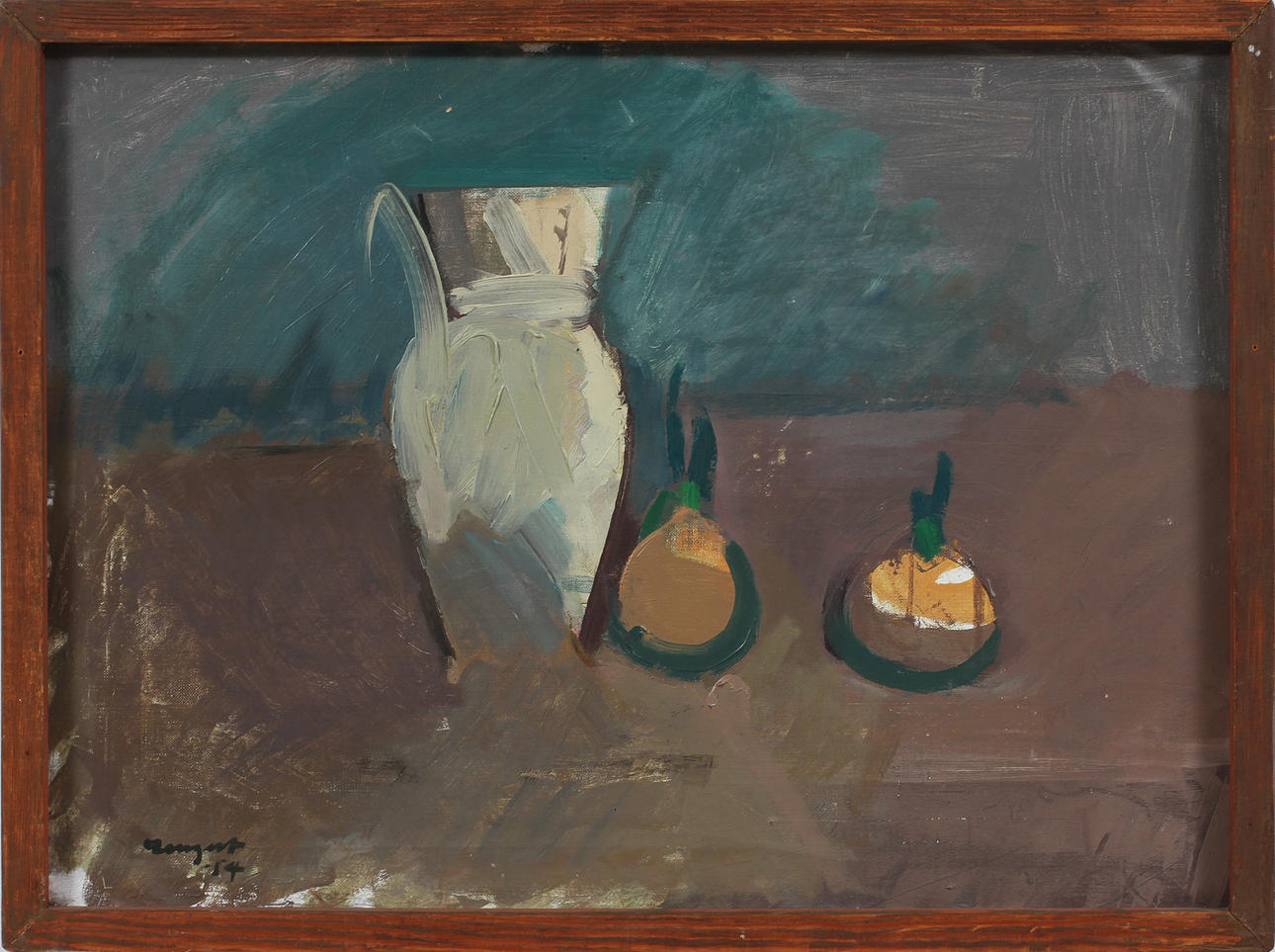 OLLE LANGERT. Olja på duk, signerad.