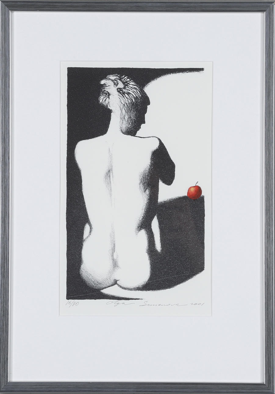 OLGA SEMENOVA. color lithograph, signed, dated 2001 and 16/80.