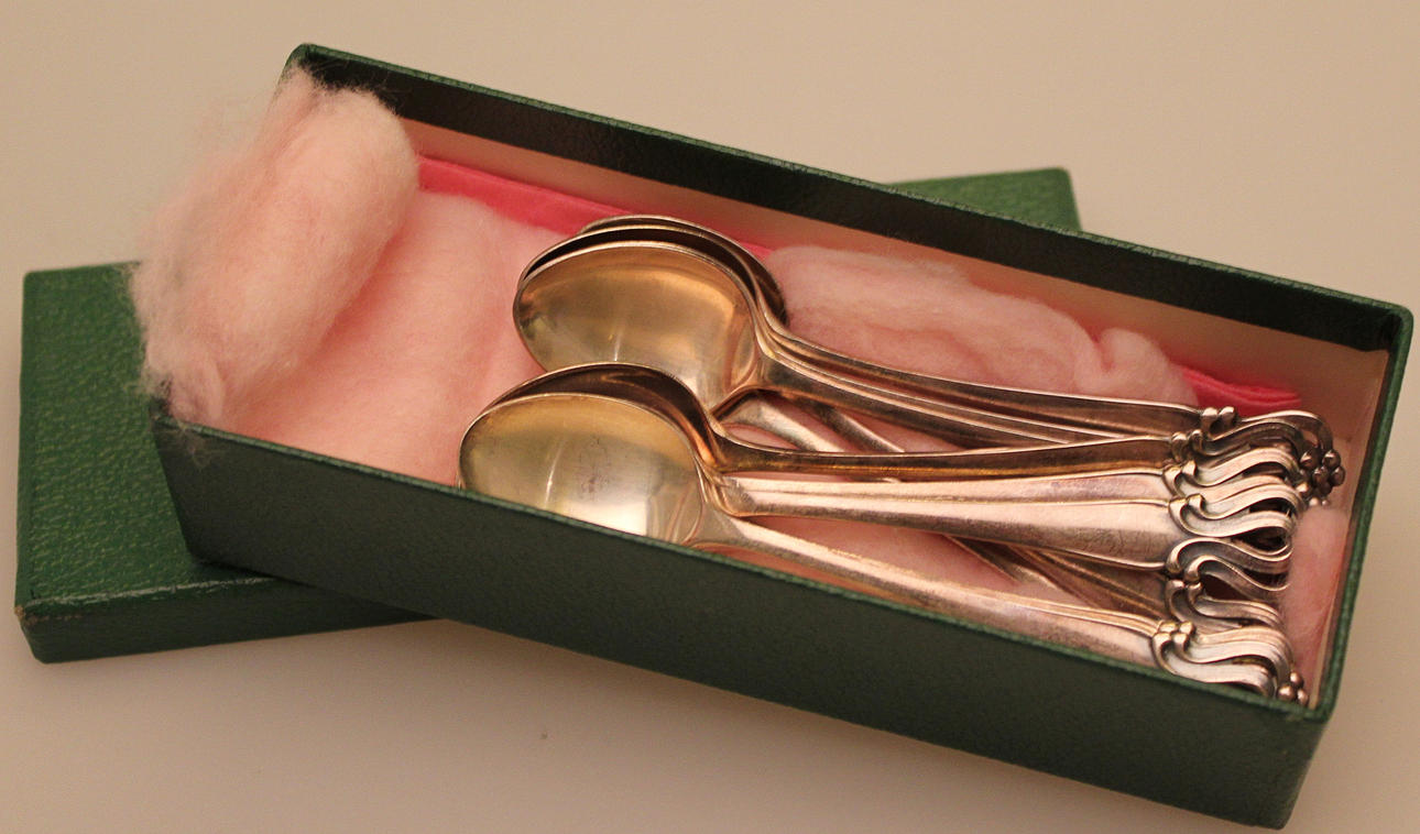 MOCCASKEDAR, 11 st, silver, GAB, 1963.