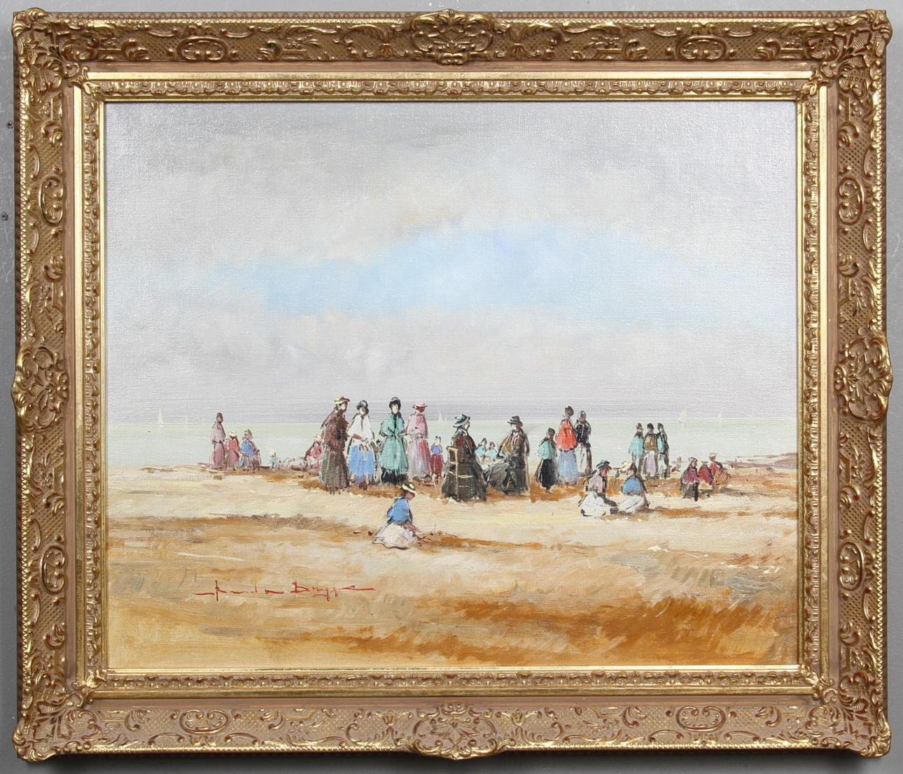 BAREND VAN DER BRUGGEN. Olja på duk, signerad.