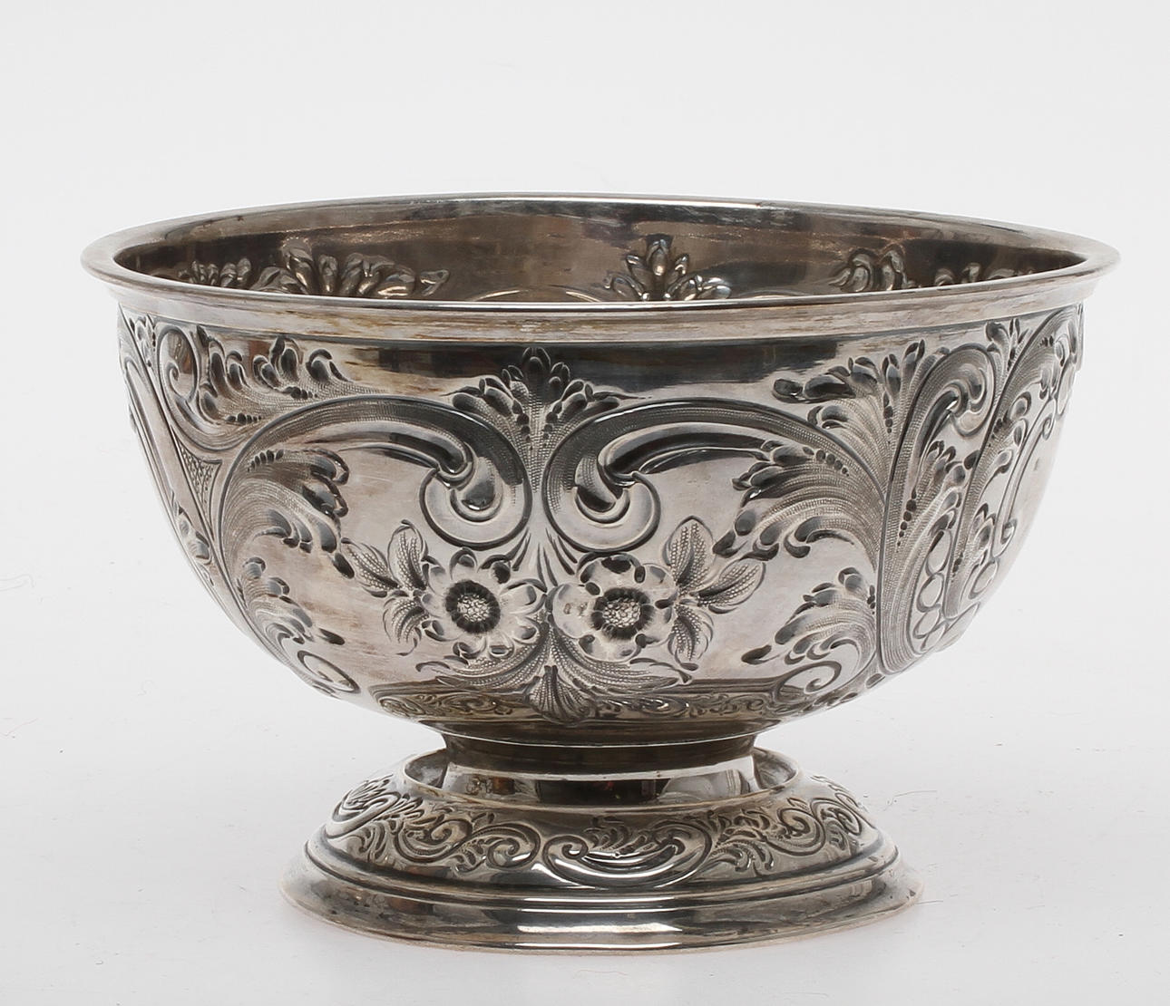 SKÅL på fot, silver, W.M & S, Sheffield, 1902.