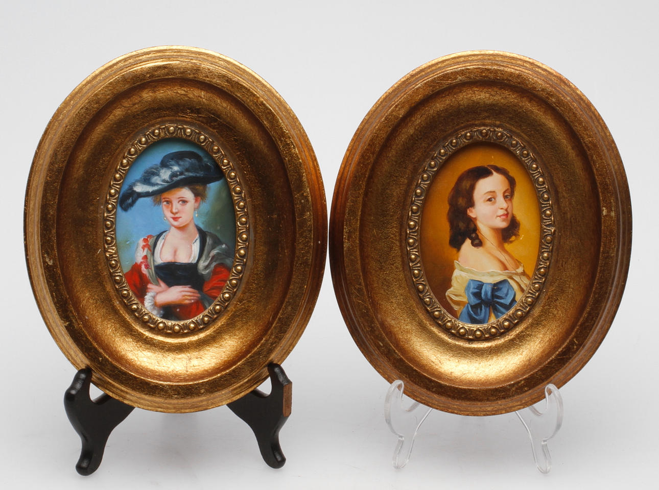 PORTRÄTTMÅLNINGAR, 2 st.