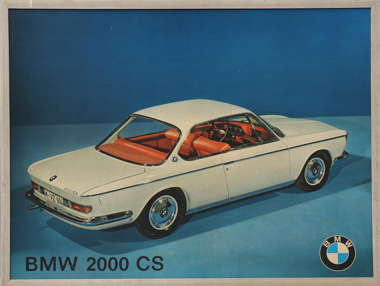 TAVLA, foto, tryck, BMW 2000 CS.