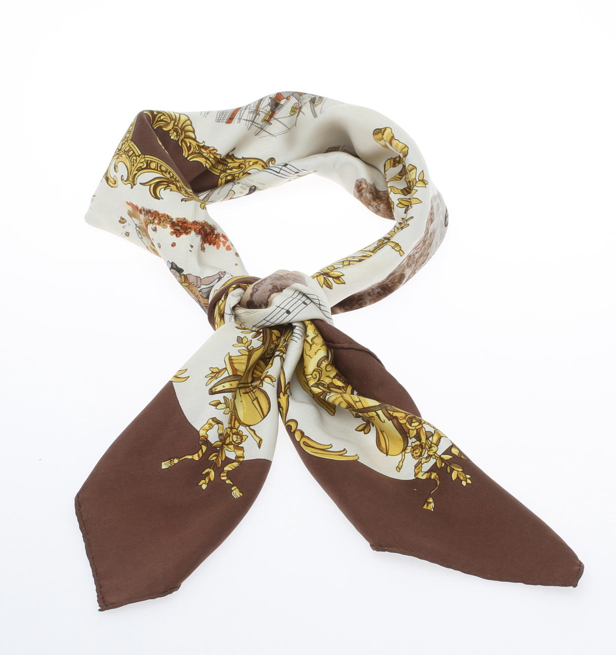 SCARF, siden, "Chansons de France" Design Philippe Ledoux, Hermès, Paris.