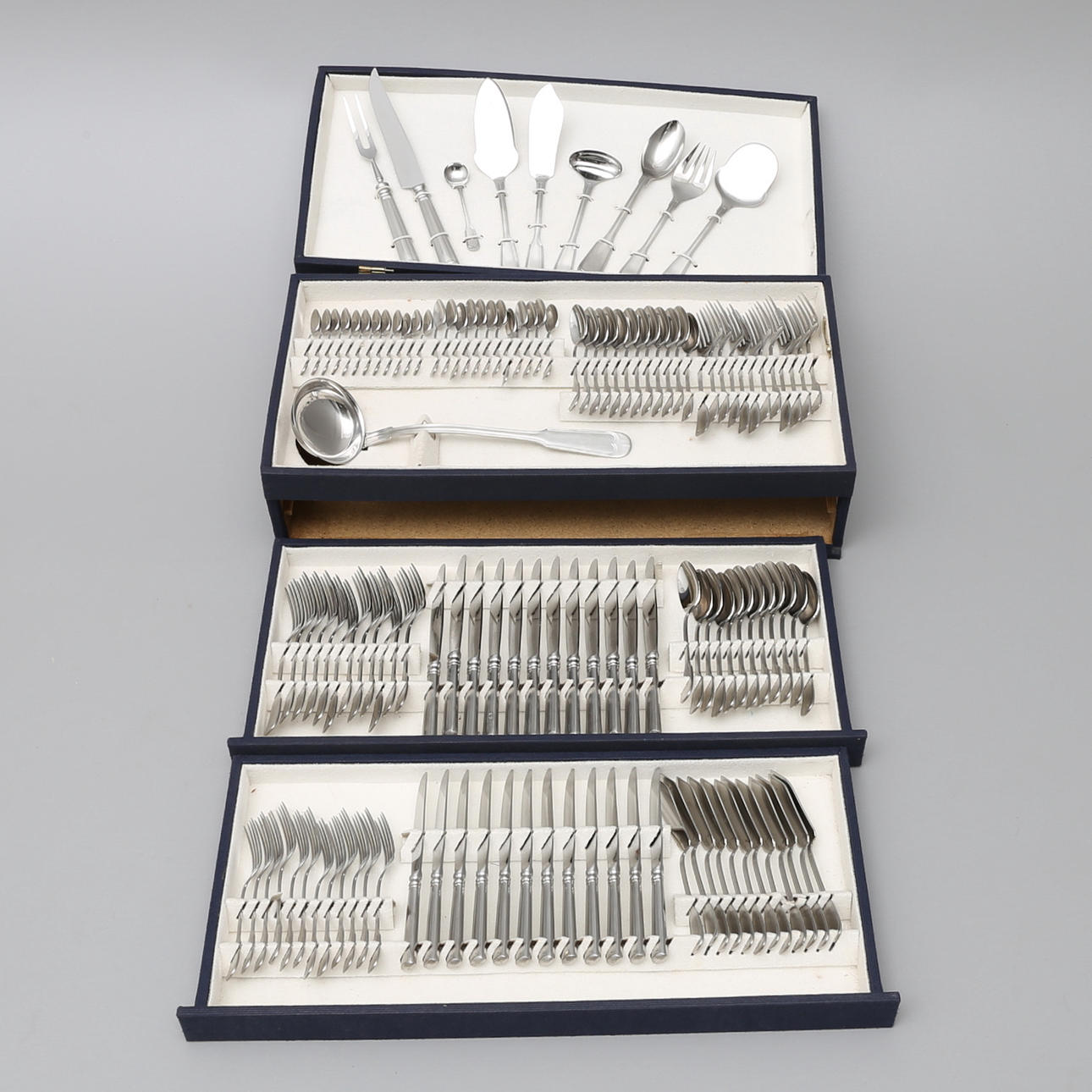 BESTECKSET, Domex, Edelstahl, 130-teilig.