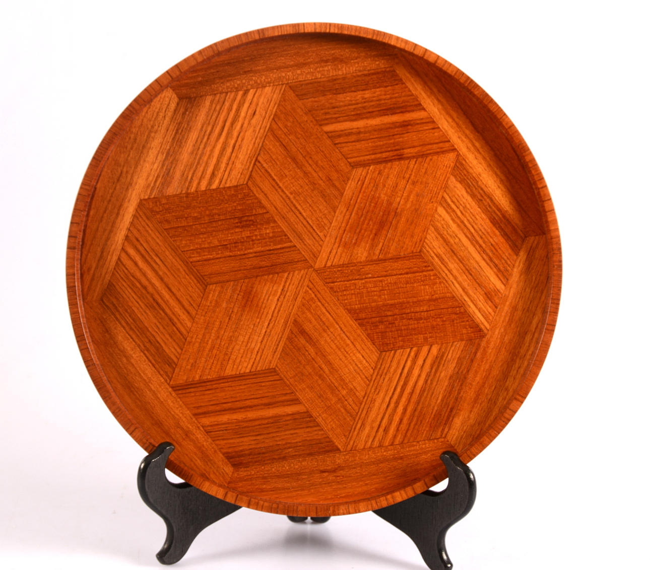 TRAY, teak/intarsia, M Jensen Aalborg.