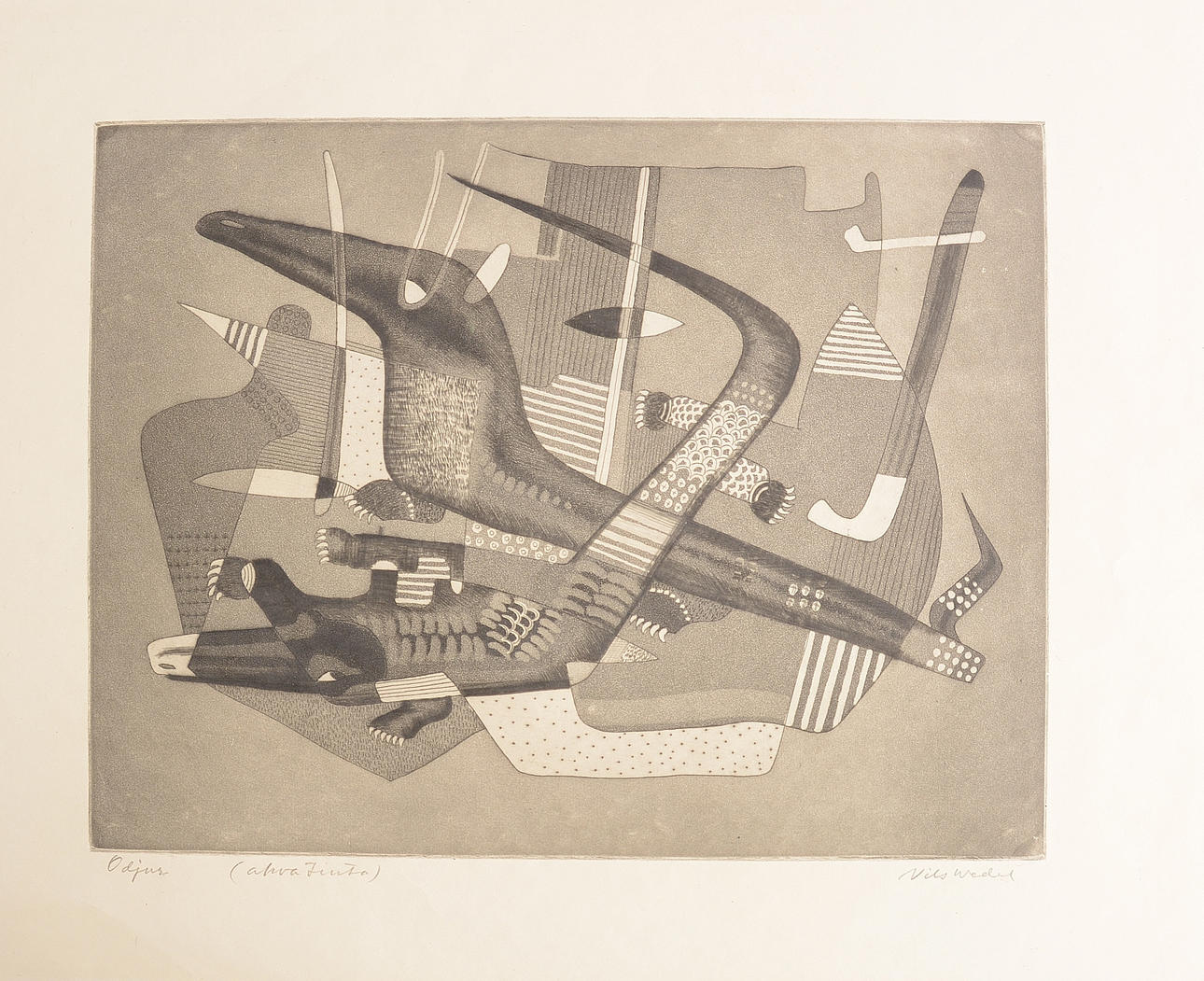 NILS WEDEL. Etsning.