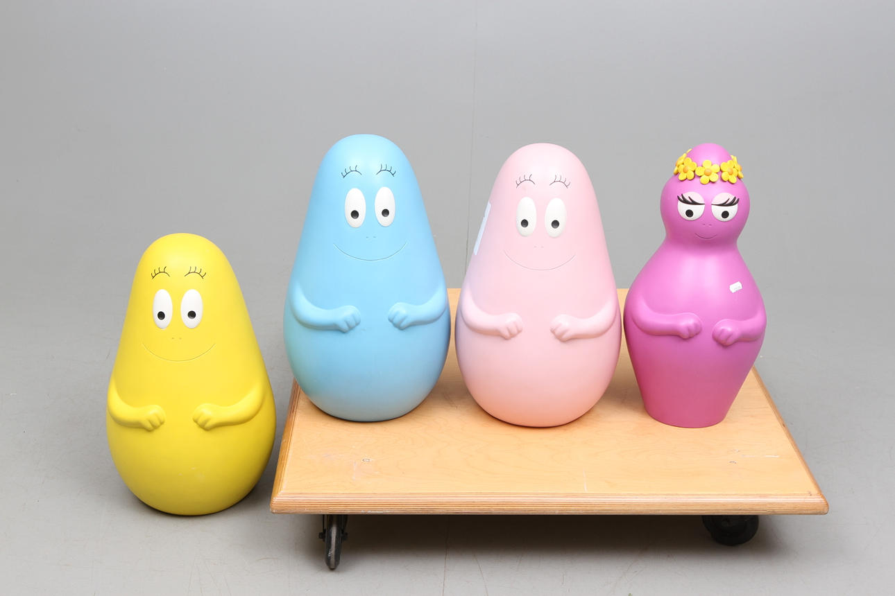 FIGURER, Barbapappa, 4 st, Limiterade.