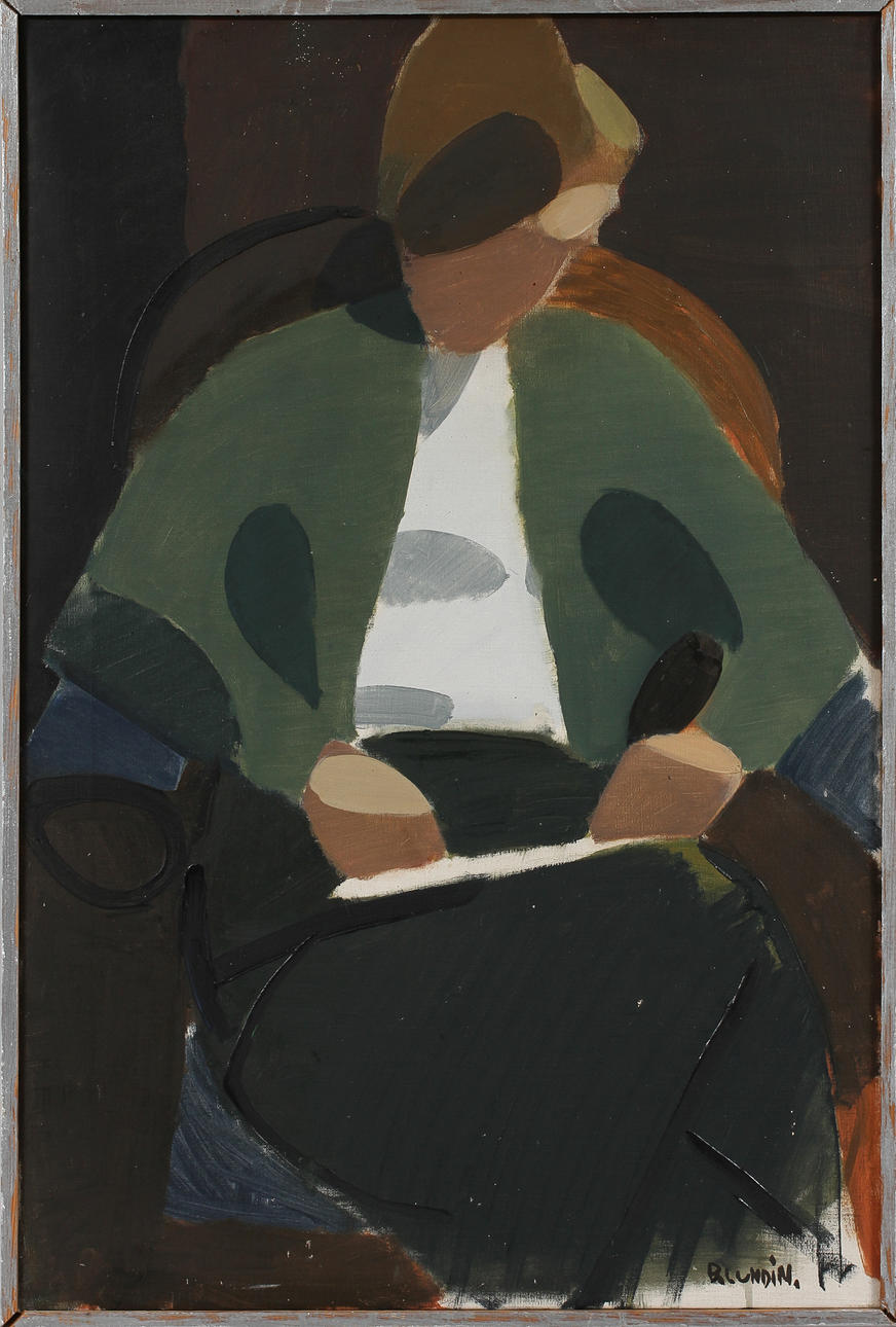 BENGT LUNDIN. Olja på duk, signerad.